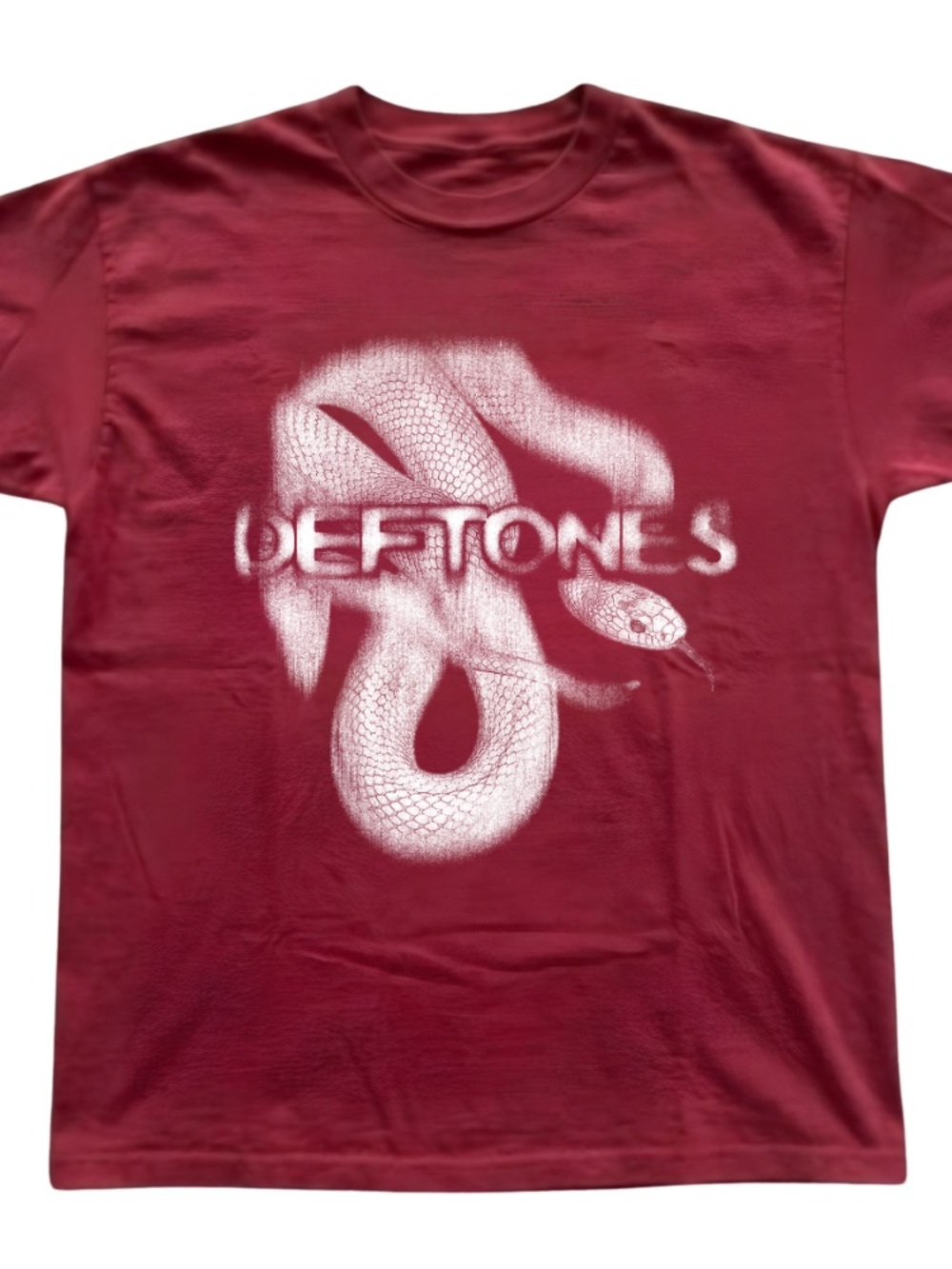 Maroon Snake Graphic Tee - Band Logo Short Sleeve